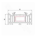 Salamander Fenster Salamander Blendrahmen Verbreiterung 92/40 476164