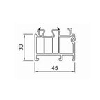 Salamander Fenster Salamander Fensterbankanschlussprofil 30/45 Sohlbankprofil 416106
