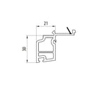 Salamander Fenster Salamander Fensterbankanschlussprofil Sohlbankprofil 30/21 416133