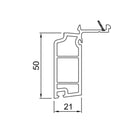 Salamander Fenster Salamander Fensterbankanschlussprofil Sohlbankprofil 50/21
