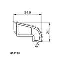 Salamander Fenster Salamander Kunststoff Glasleiste 413113