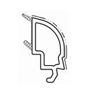 Salamander Fenster Weiss / 40cm / Grau Salamander Kunststoff Glasleiste 413105