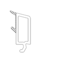 Salamander Kunststoff Glasleiste 413303