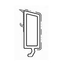 Salamander Fenster Weiß / 40cm / Grau Salamander Kunststoff Glasleiste 413305