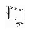 Salamander Fenster Weiß / 40cm / Grau Salamander Kunststoff Glasleiste GP8360