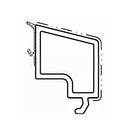 Salamander Fenster Weiß / 40cm / Grau Salamander Kunststoff Glasleiste GP8400