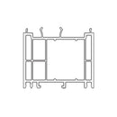 Salamander Fenster Weiss (ähnlich RAL9016) / 100cm Salamander Blendrahmen Verbreiterung 76/60 416170
