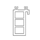 Salamander Fenster Weiss (ähnlich RAL9016) / 100cm Salamander Fensterbankanschlussprofil Sohlbankprofil 40/20 406140