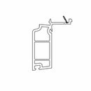 Salamander Fenster Weiss (ähnlich RAL9016) / 100cm Salamander Fensterbankanschlussprofil Sohlbankprofil 50/21