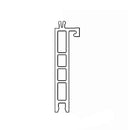 Salamander Fenster Weiss (ähnlich RAL9016) / 100cm Salamander Fensterbankanschlussprofil Sohlbankprofil 60/10 416147/406157