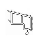 Salamander Fenster Weiss (ähnlich RAL9016) / 40cm Salamander Kunststoff Glasleiste 413311