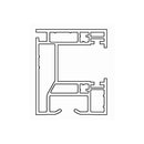 Salamander Rolladen Weiß / 100cm Salamander PVC-Einzelführungsschiene RF0530