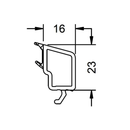 Schüco Kunststoff Glasleiste 19675