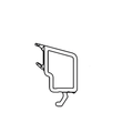 Schüco Kunststoff Glasleiste 19675