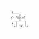 Schüco Fenster Schüco Kunststoff Kopplungen 18423 H-Kopplung 15/17mm