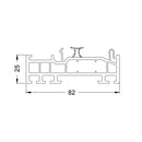 Schüco Fenster Schüco Living Blendrahmen Verbreiterung 25/82 5K 19256