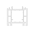 Schüco Fenster Weiss (ähnlich RAL9016) / 100cm Schüco CT 70 Blendrahmen Verbreiterung 60/50 3K 18756