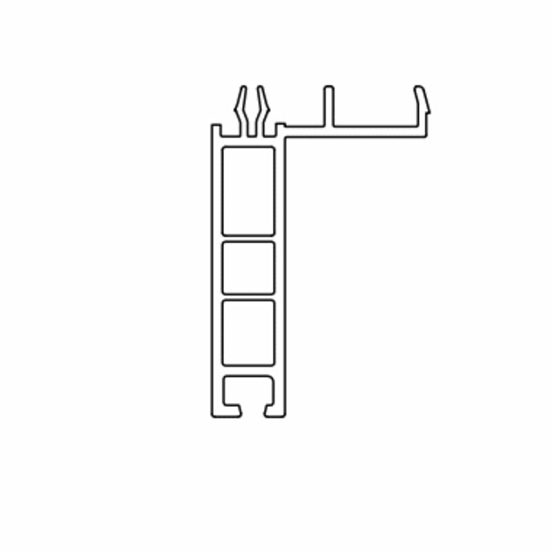 Schüco Fenster Weiss (ähnlich RAL9016) / 100cm Schüco CT 70 Fensterbankanschlussprofil Sohlbankprofil 12,5/50 19214