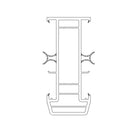 Schüco Fenster Weiss (ähnlich RAL9016) / 100cm Schüco CT 70 Statisches Kopplungsprofil 94,5/42 5K 19211