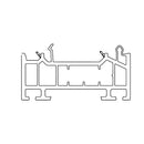 Schüco Fenster Weiss (ähnlich RAL9016) / 100cm Schüco CT70 Blendrahmen Verbreiterung 30/70 4K 19212