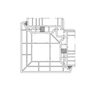 Schüco Fenster Weiss (ähnlich RAL9016) / 100cm Schüco Kopplung 90 Grad 18485