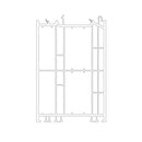 Schüco Fenster Weiss (ähnlich RAL9016) / 100cm Schüco Living Blendrahmen Verbreiterung 120/82 5K 19369