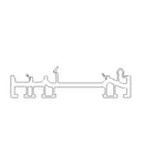 Schüco Fenster Weiss (ähnlich RAL9016) / 100cm Schüco Living Blendrahmen Verbreiterung 15/82 5K 19366