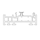 Schüco Fenster Weiss (ähnlich RAL9016) / 100cm Schüco Living Blendrahmen Verbreiterung 25/82 5K 19256