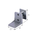 Selve Rolladen Selve Anschlagwinkel mit eindrückbarer Rückenplatte 161700