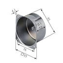 Selve Rolladen Selve Haube für außenliegenden Gurtantrieb 52mm 190821