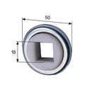 Selve Rolladen Selve Kugellager 50mm mit Kunststoffinnenring 18mm Vierkant 182300