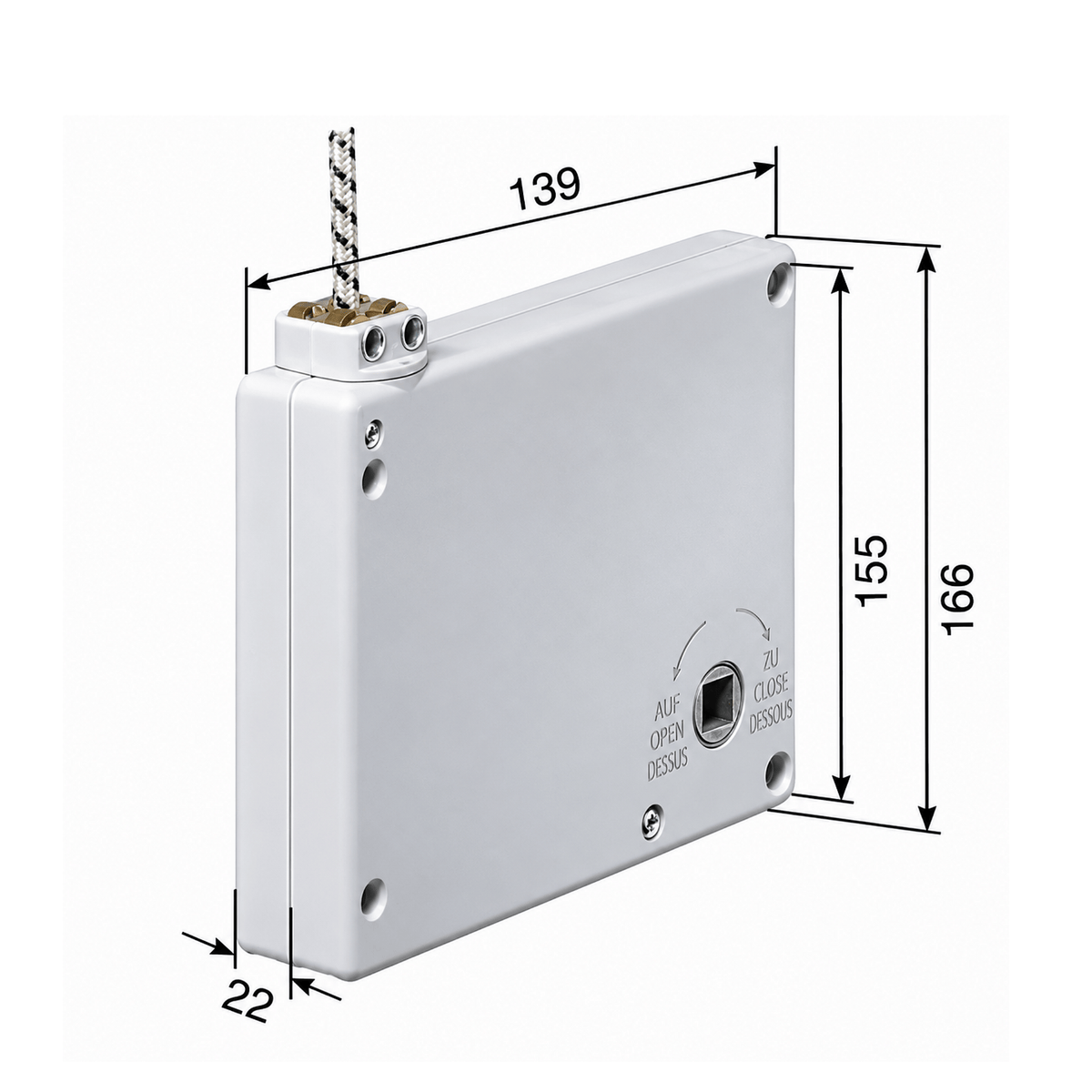 Selve Rolladen Selve Kurbel Schnurrwickler Ø 4,5mm 203601