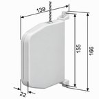 Selve Rolladen Selve Mini-Schnurwickler Weiss 084401