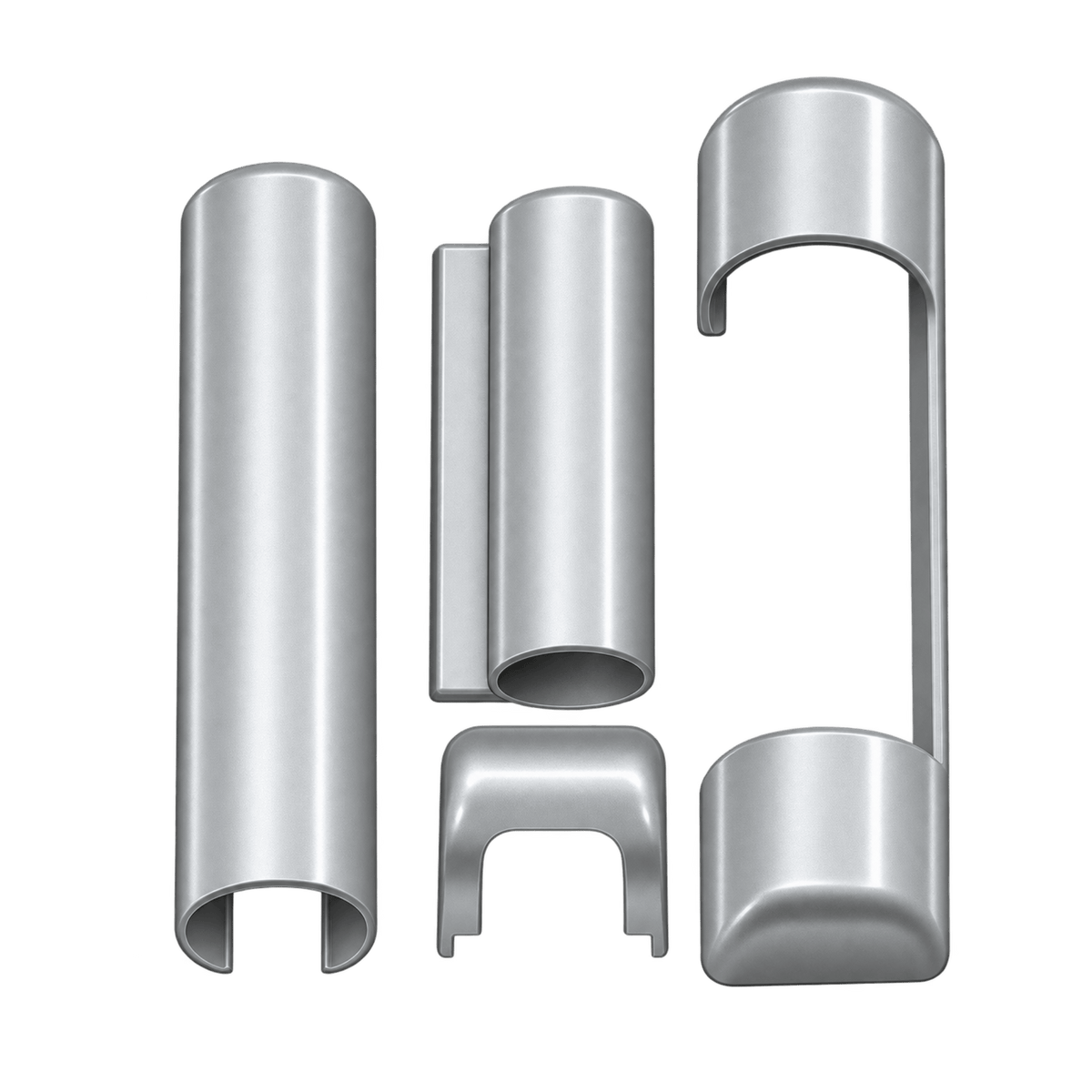 Siegenia Fenster Siegenia Abdeckkappen TITAN AF Silber EV1 Set