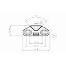 Siegenia Fenster Siegenia Distanzteil TS K100 DT013-60V01