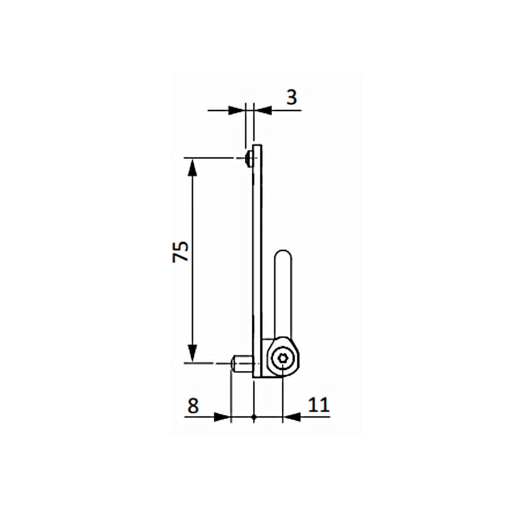 Siegenia Fenster Siegenia Ecklager D6X3/8 TS K100 TBEL6140-104061