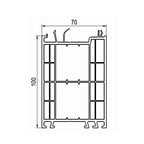 Stadur Fenster Stadur Blendrahmen Verbreiterung für Aluplast 70/100