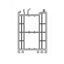 Stadur Fenster Weiss (ähnlich RAL9016) / 100cm Stadur Blendrahmen Verbreiterung für Aluplast 70/100