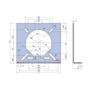 Timmer Rolladen Timmer Winkelkonsole Stehlagermontage Nr. 150