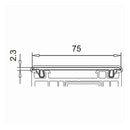 VEKA Fenster Veka Abdeckprofil 75x2,3 mm 109.220