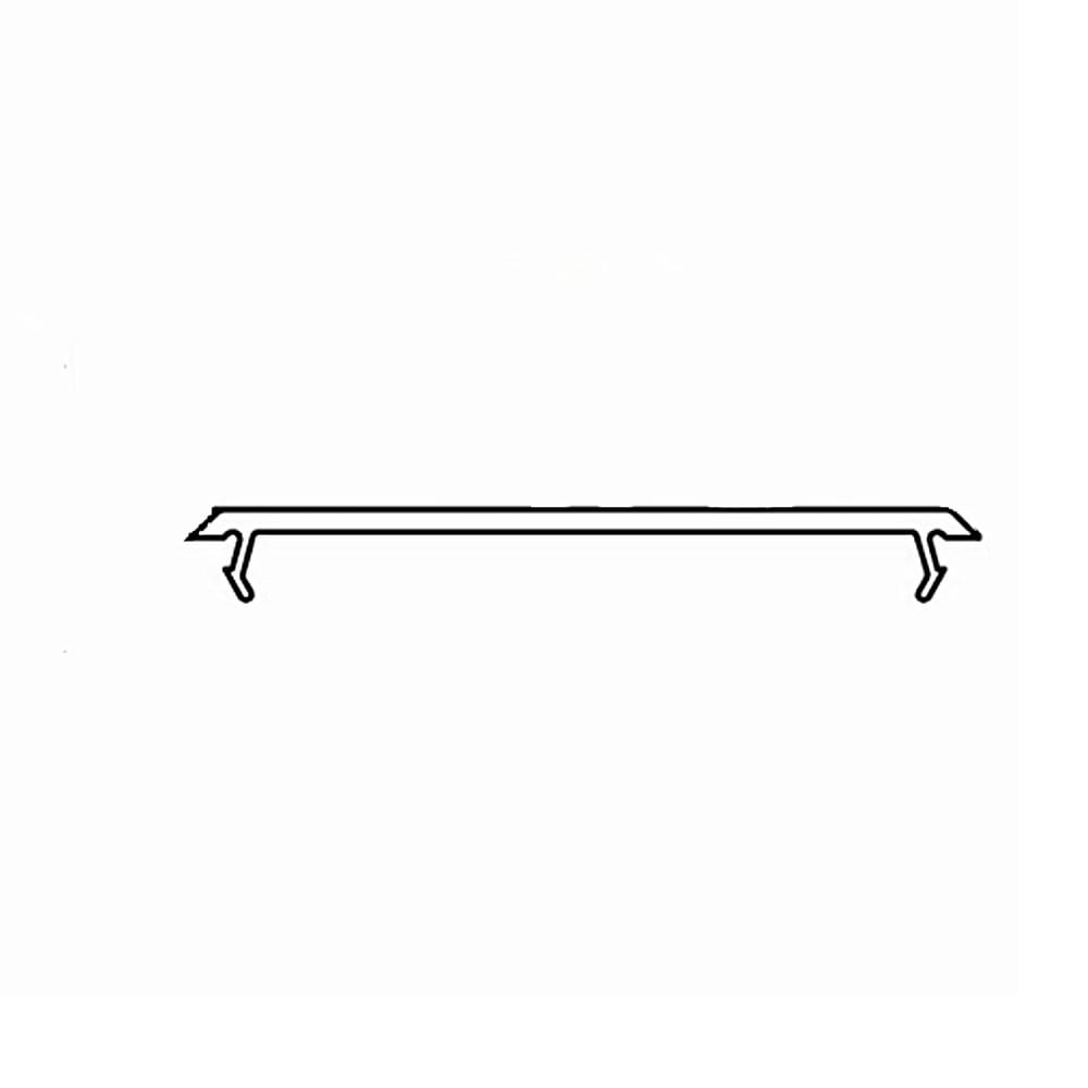 VEKA Fenster Weiss (ähnlich RAL9016) / 100cm Veka Abdeckprofil 69,5x2,5 mm 109.495