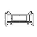 VEKA Fenster Weiss (ähnlich RAL9016) / 100cm Veka Blendrahmen Verbreiterung 70/30 114.201