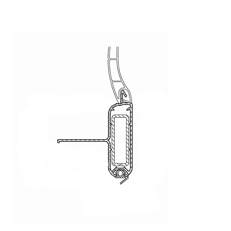 VEKA Rolladen 100cm VEKA ALU Winkelendschiene 14/43 251.022