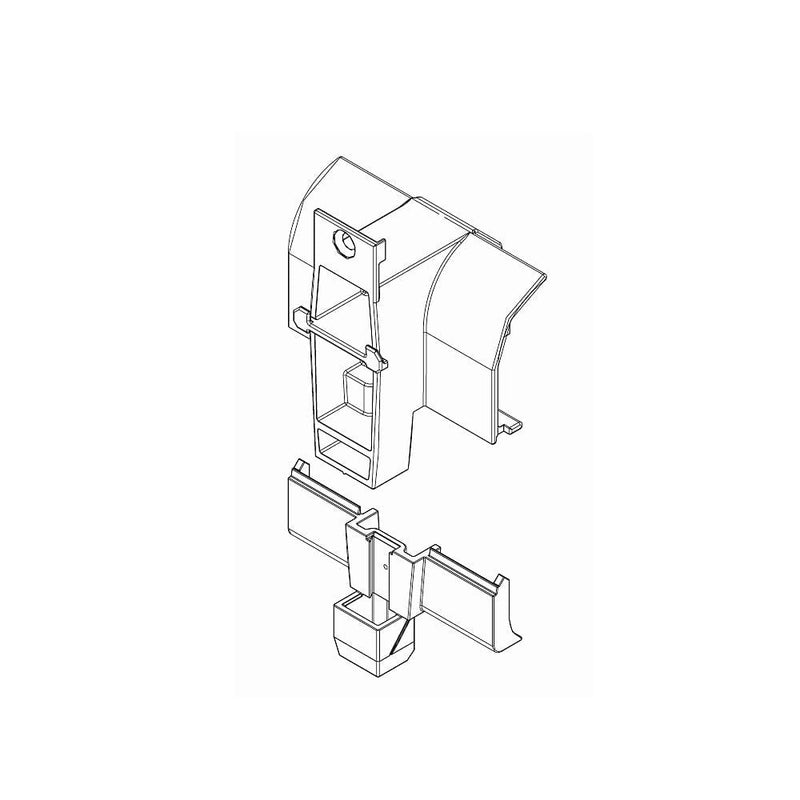 VEKA Rolladen Schwarz VEKA Einlauftrichter 119.269
