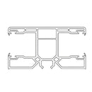 VEKA Rolladen Weiss / 40cm VEKA PVC Doppelführungsschiene 108.127