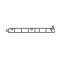 VEKA Rolladen Weiss / 50cm VEKA PVC Untere Blende 15/105 119.271