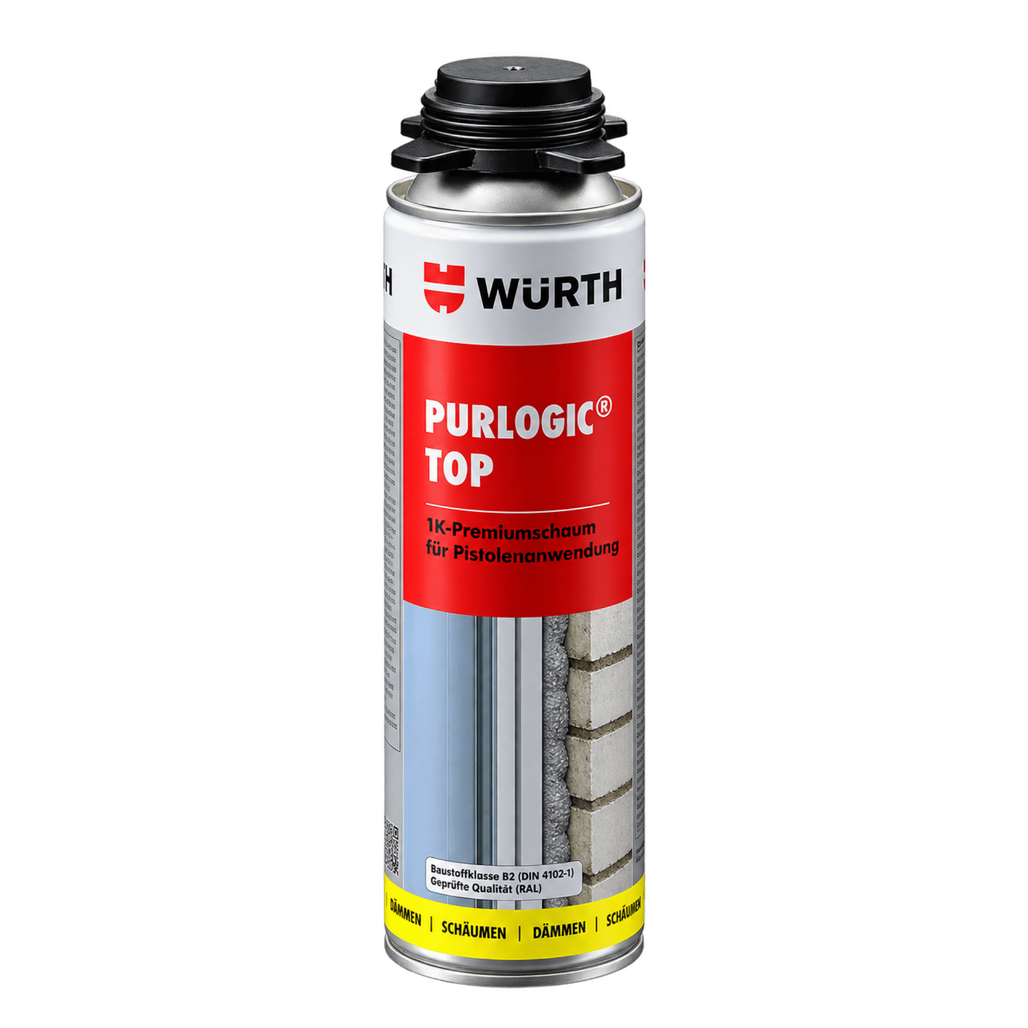 Würth Fenster Würth 1K Pistolenschaum PURlogic Top Betongrau 500ml