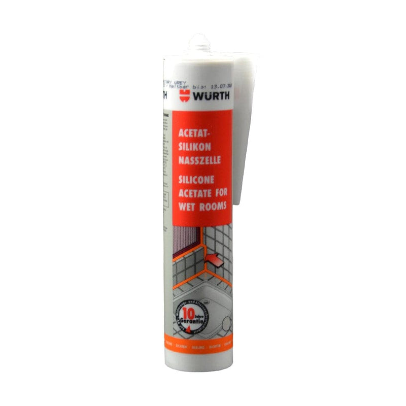 Würth Fenster Würth Acetatsilikon Nasszelle Sanigrau 310ml