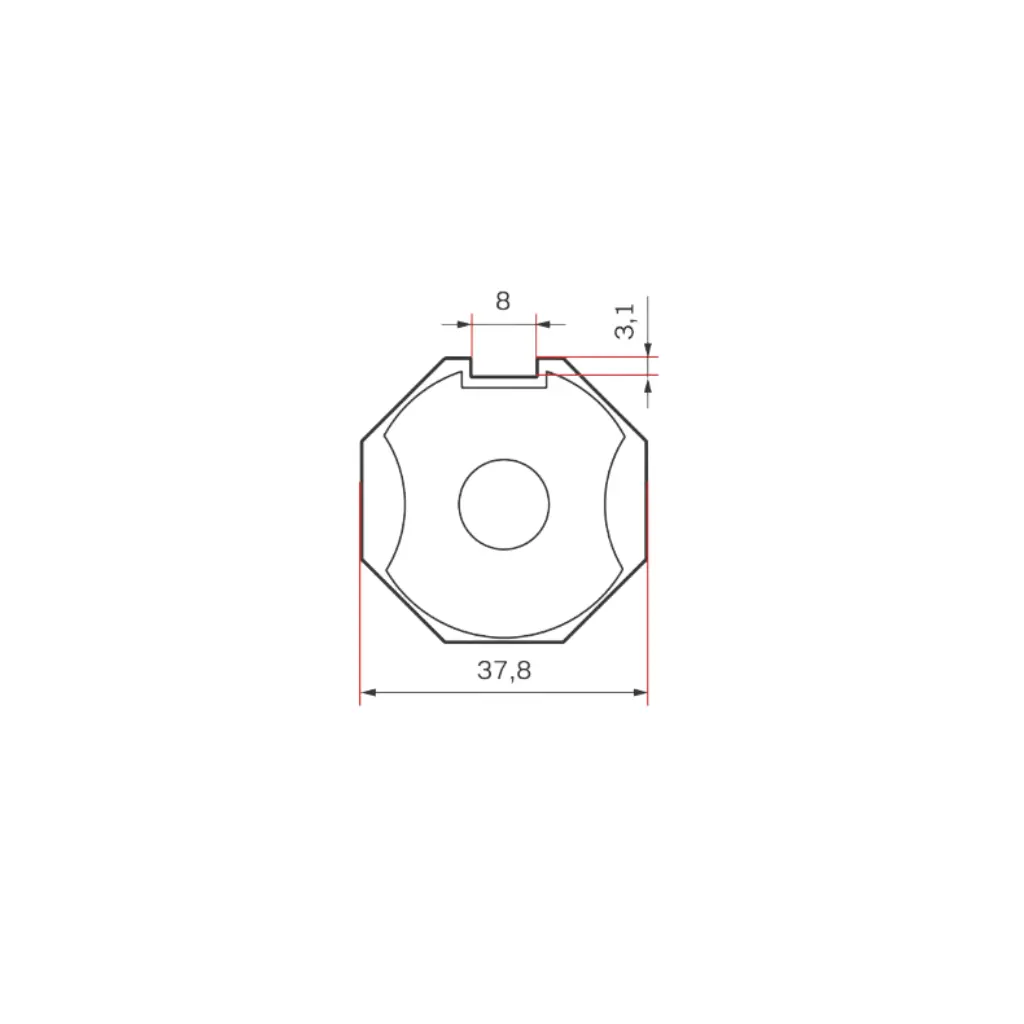 Yooda Rolladen Yooda Adapter und Mitnehmer für Antriebe 35EVY und BD Serie, 8-Kant Ø40