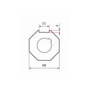 Yooda Rolladen Yooda Adapter und Mitnehmer für Antriebe 55 Serie 8-kant SW70